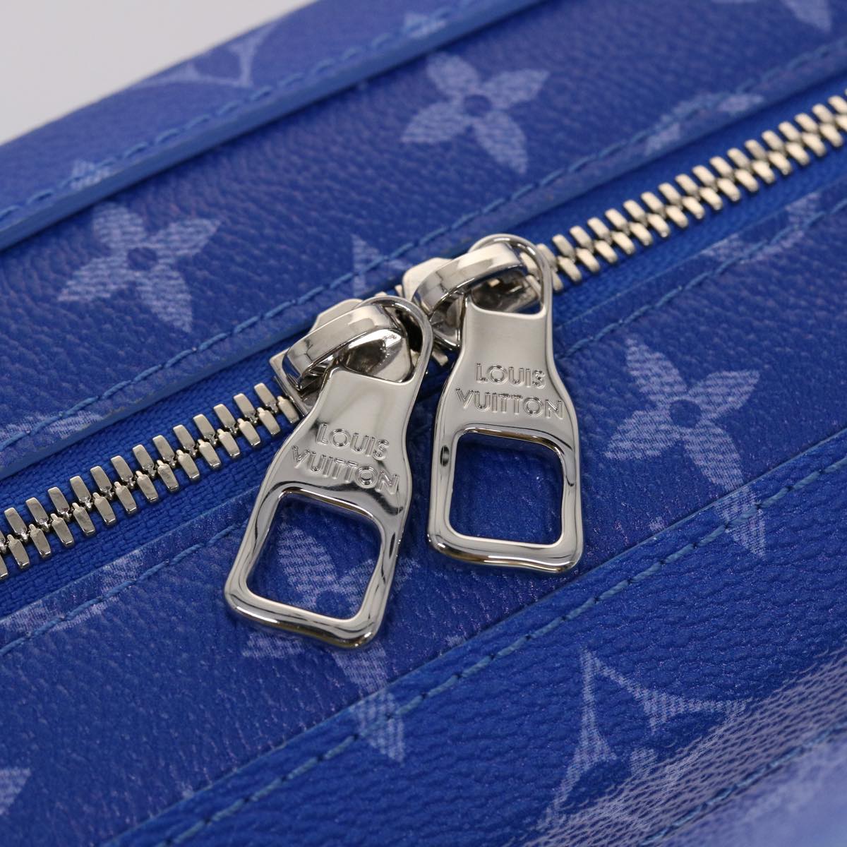 LOUIS VUITTON Monogram Clouds Soft Trunk Shoulder Bag Blue M45430 LV 46350A