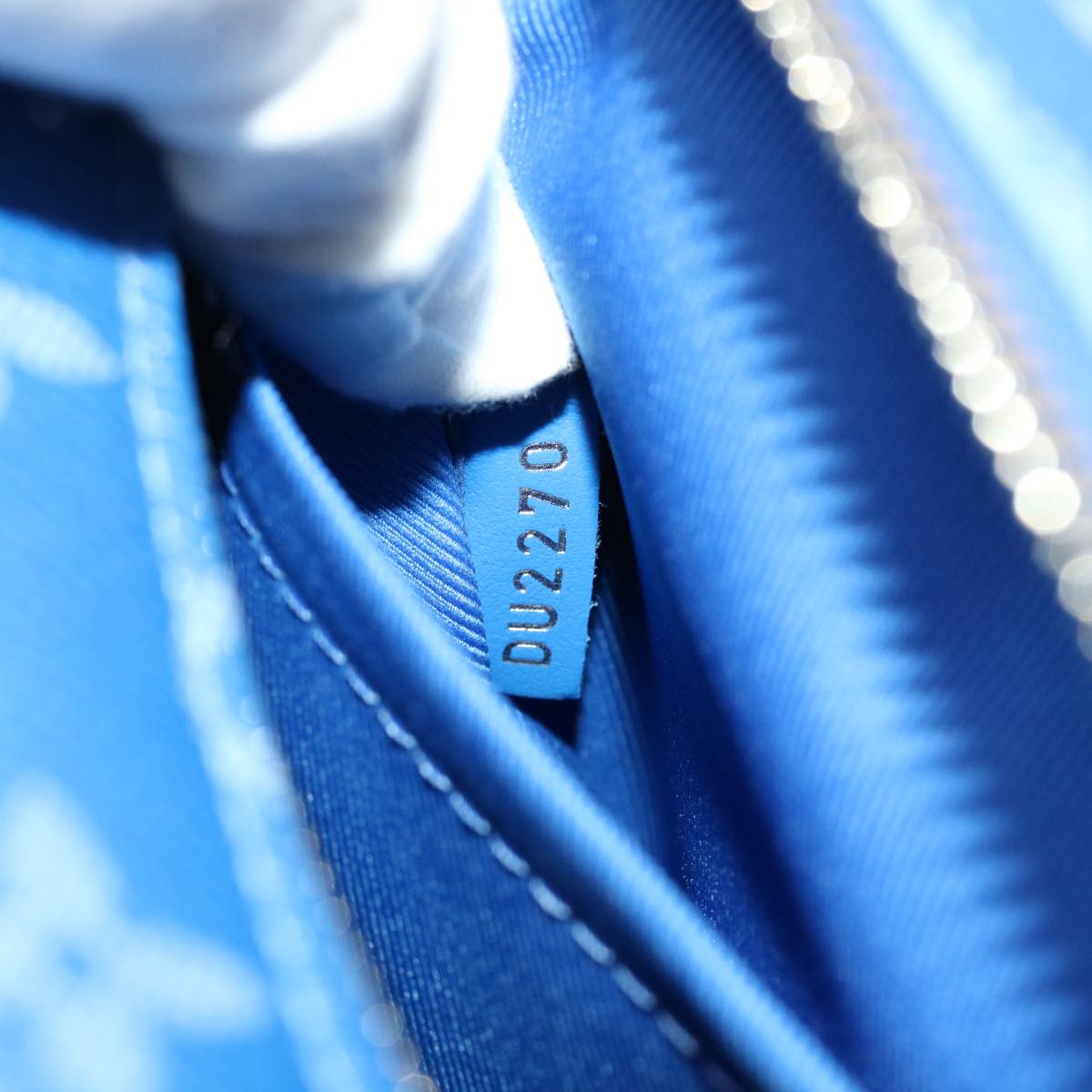 LOUIS VUITTON Monogram Clouds Soft Trunk Shoulder Bag Blue M45430 LV 46350A