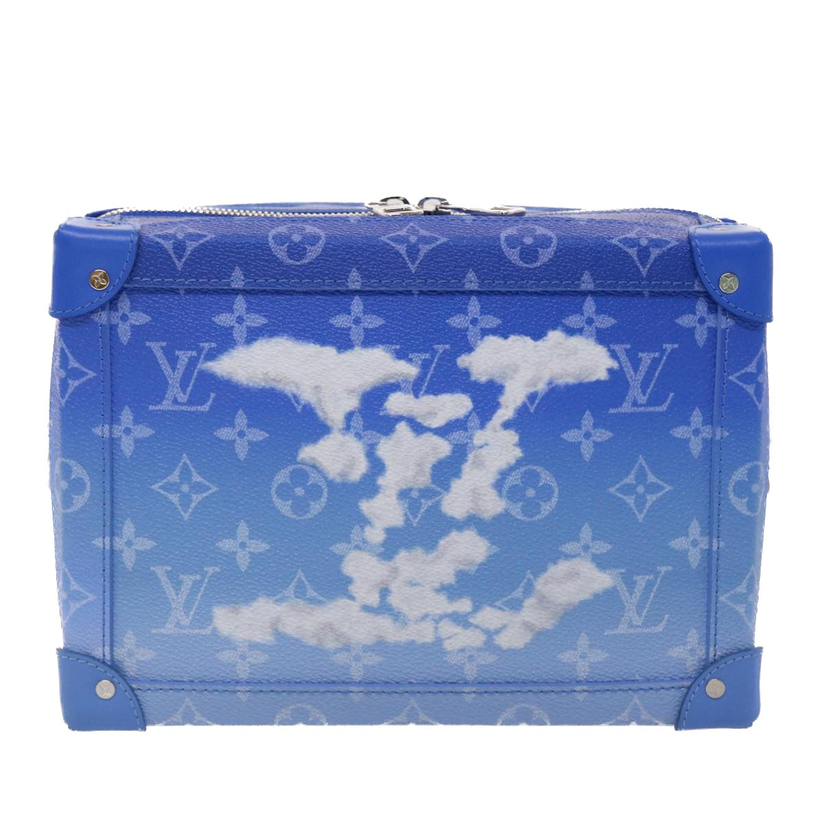 LOUIS VUITTON Monogram Clouds Soft Trunk Shoulder Bag Blue M45430 LV 46350A