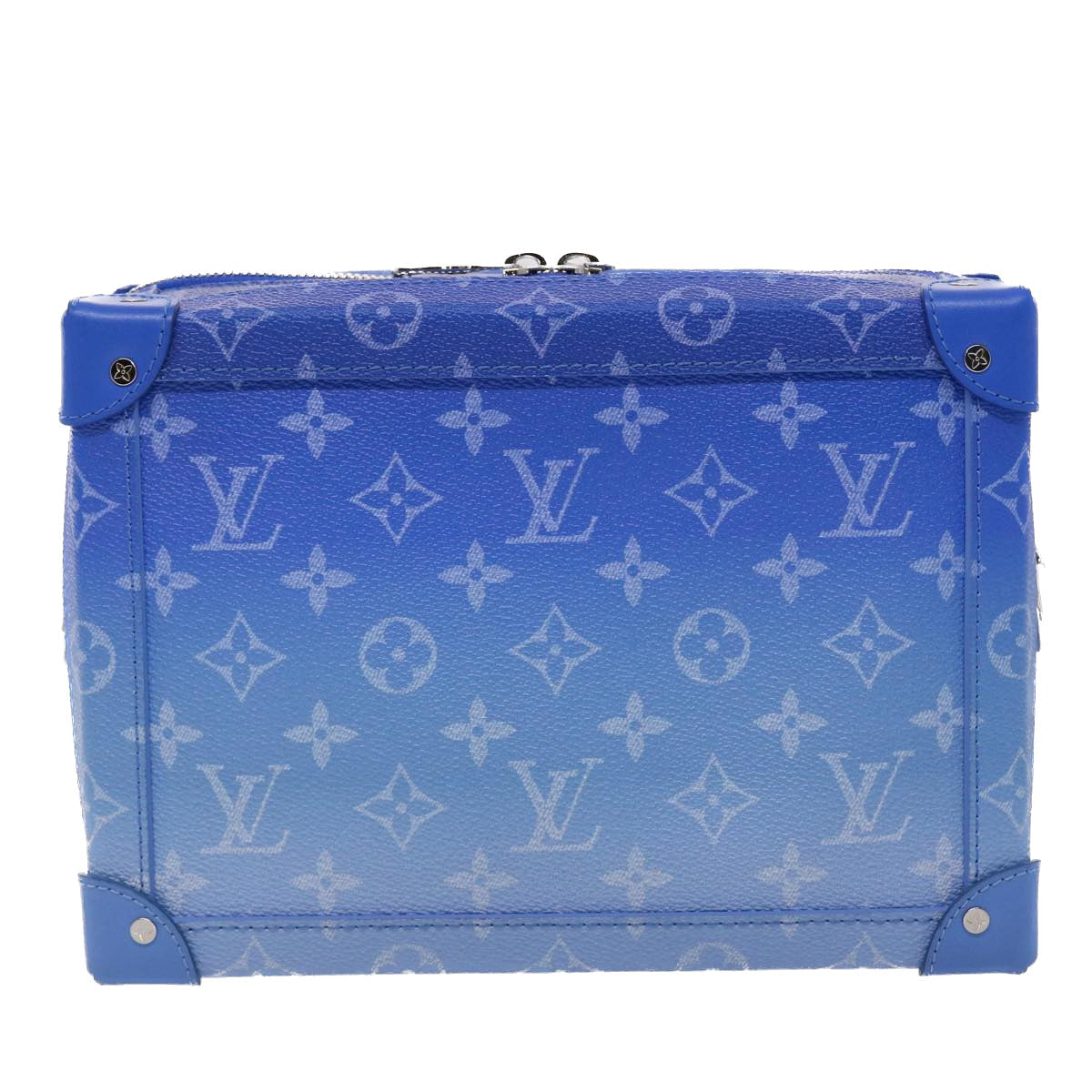 LOUIS VUITTON Monogram Clouds Soft Trunk Shoulder Bag Blue M45430 LV 46350A