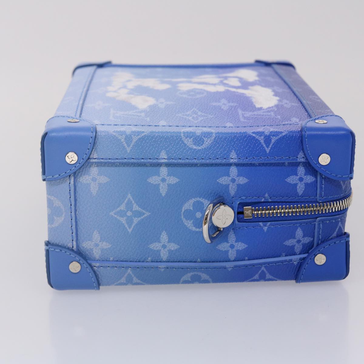 LOUIS VUITTON Monogram Clouds Soft Trunk Shoulder Bag Blue M45430 LV 46350A