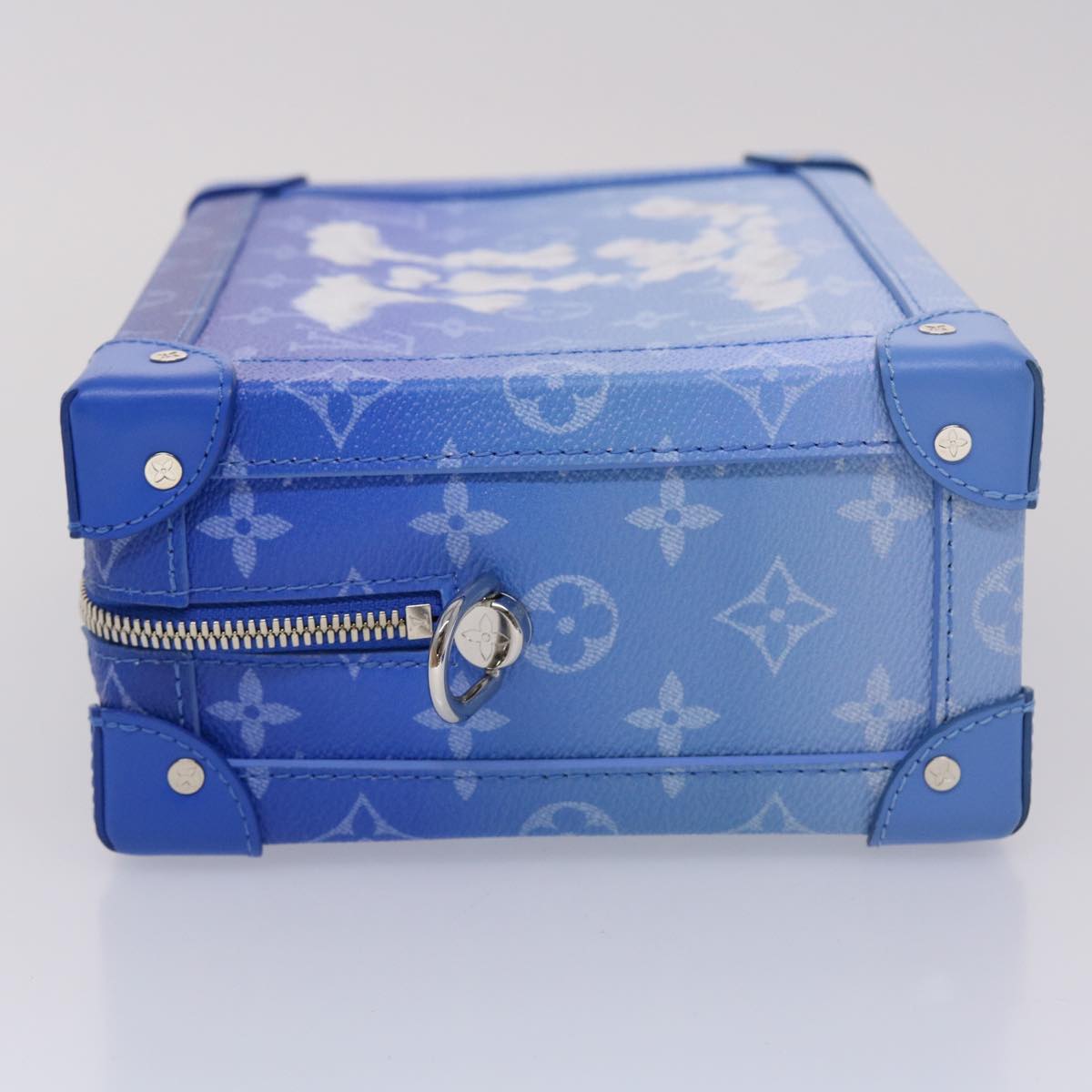 LOUIS VUITTON Monogram Clouds Soft Trunk Shoulder Bag Blue M45430 LV 46350A