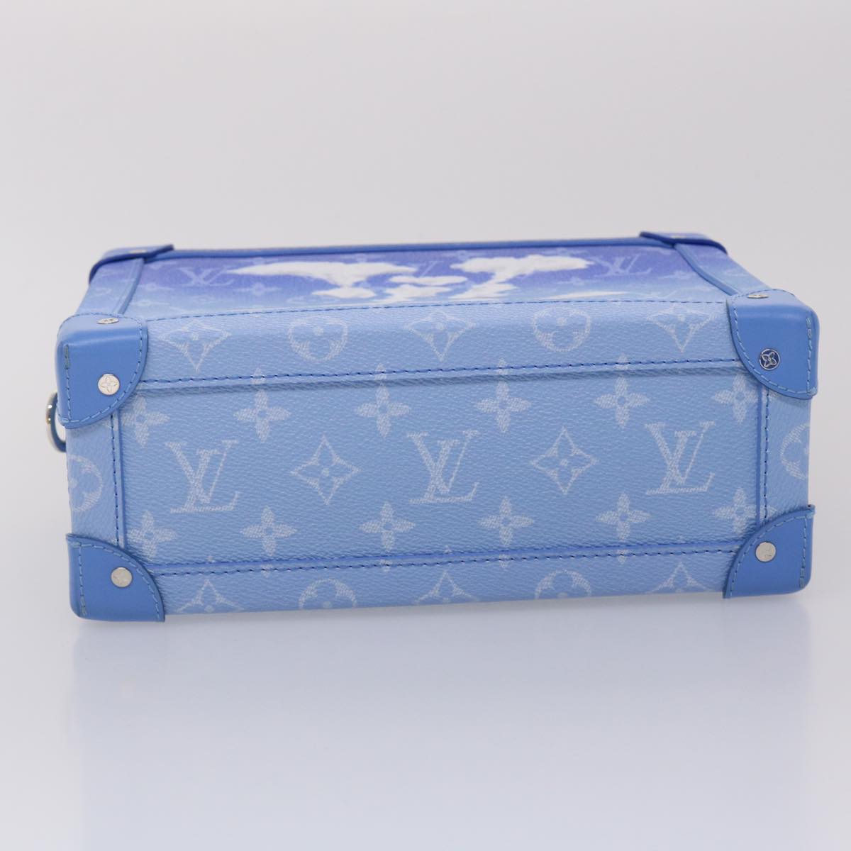 LOUIS VUITTON Monogram Clouds Soft Trunk Shoulder Bag Blue M45430 LV 46350A