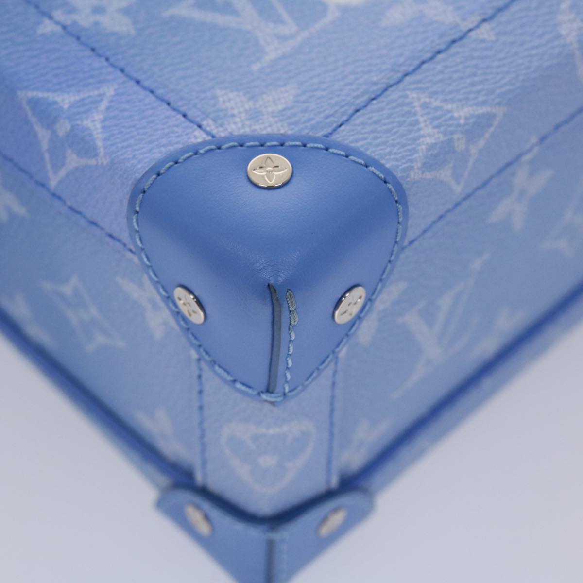LOUIS VUITTON Monogram Clouds Soft Trunk Shoulder Bag Blue M45430 LV 46350A