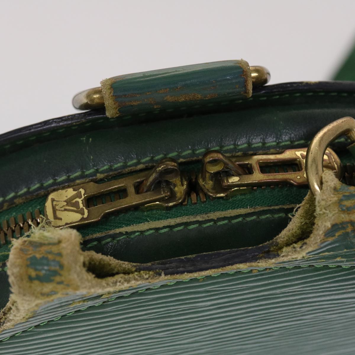 LOUIS VUITTON Epi Mabillon Backpack Green M52234 LV 46357
