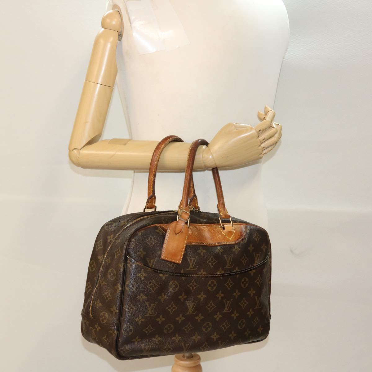 LOUIS VUITTON Monogram Deauville Hand Bag M47270 LV 46359