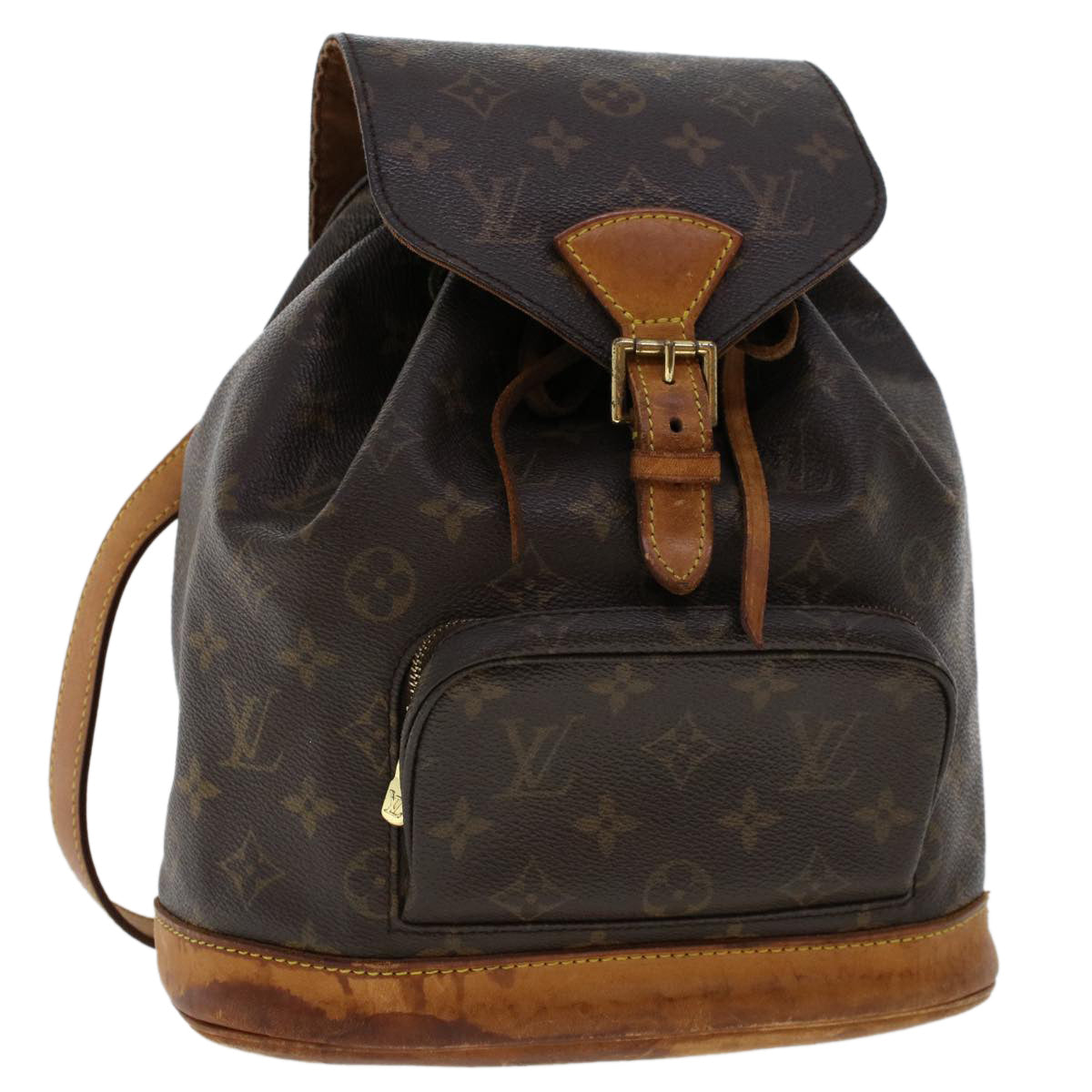 LOUIS VUITTON Monogram Montsouris MM Backpack M51136 LV 46363