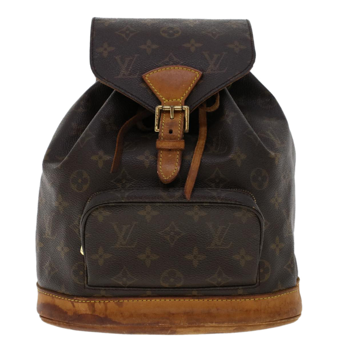 LOUIS VUITTON Monogram Montsouris MM Backpack M51136 LV 46363