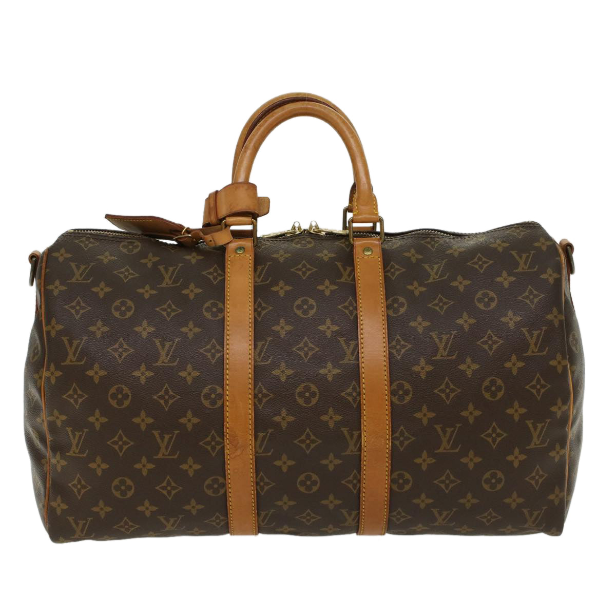 LOUIS VUITTON Monogram Keepall Bandouliere 45 Boston Bag M41418 LV 46364