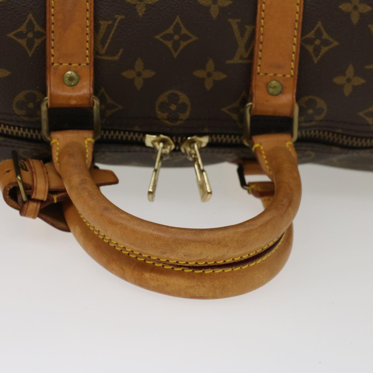 LOUIS VUITTON Monogram Keepall Bandouliere 45 Boston Bag M41418 LV 46364
