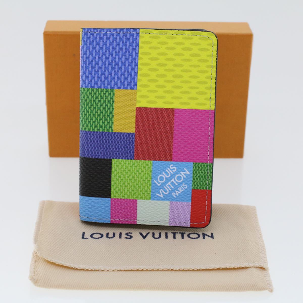 LOUIS VUITTON Damier Graphite 3D Organizer Dupoch Wallet N60432 LV 46370A