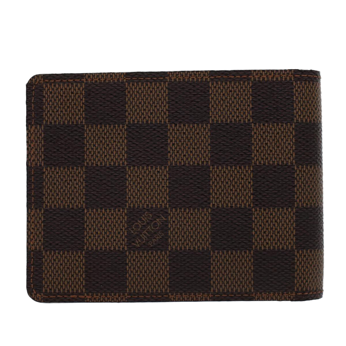 LOUIS VUITTON Damier Ebene Portefeuille Multipull Bifold Wallet N60895 LV 46371
