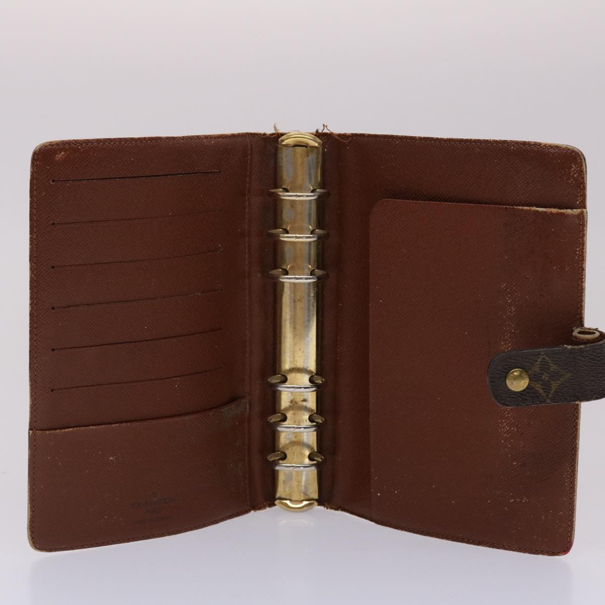 LOUIS VUITTON Monogram Agenda MM Day Planner Cover R20105 LV 46373