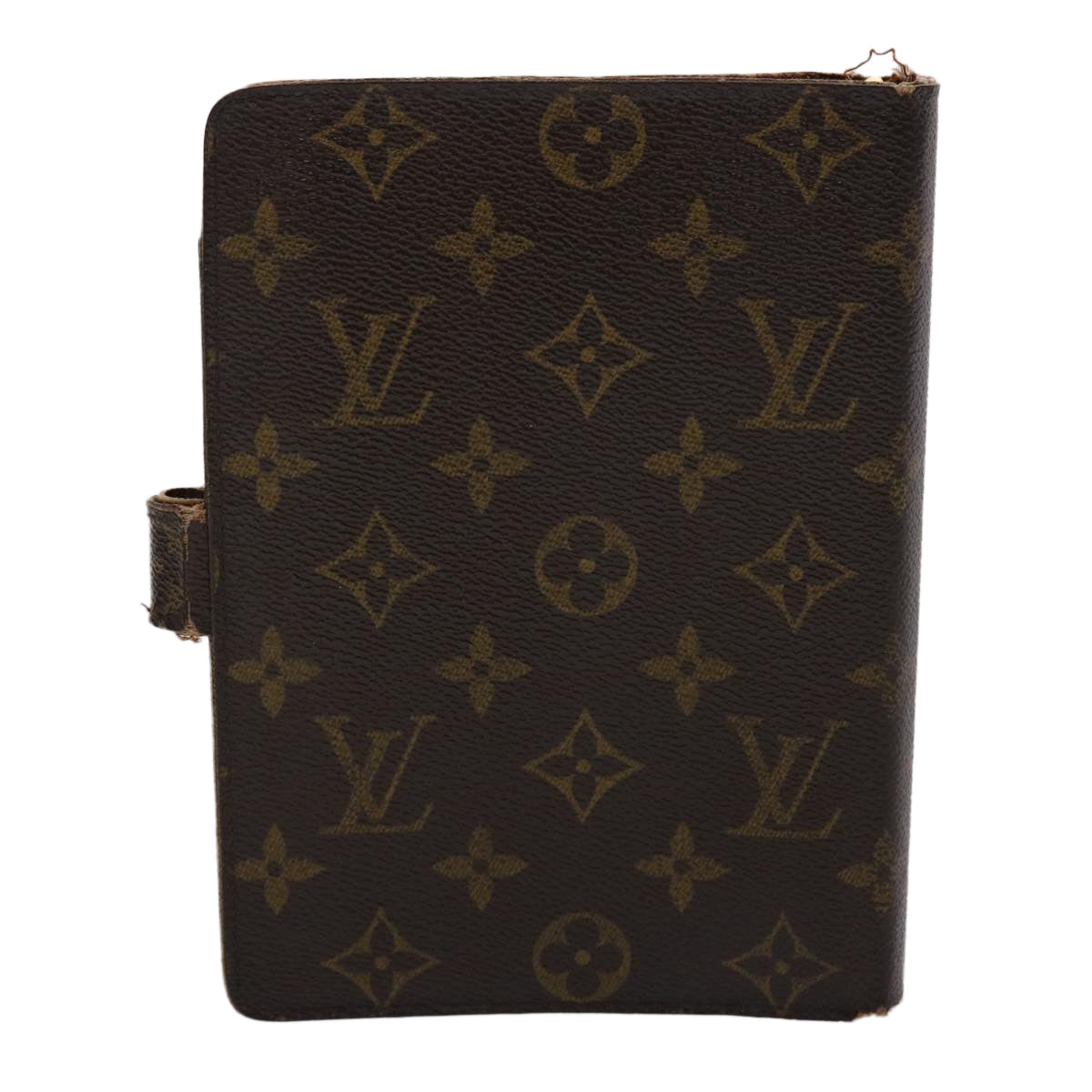 LOUIS VUITTON Monogram Agenda MM Day Planner Cover R20105 LV 46373