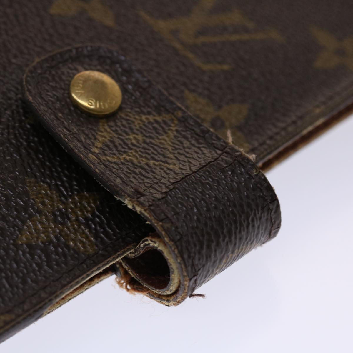 LOUIS VUITTON Monogram Agenda MM Day Planner Cover R20105 LV 46373