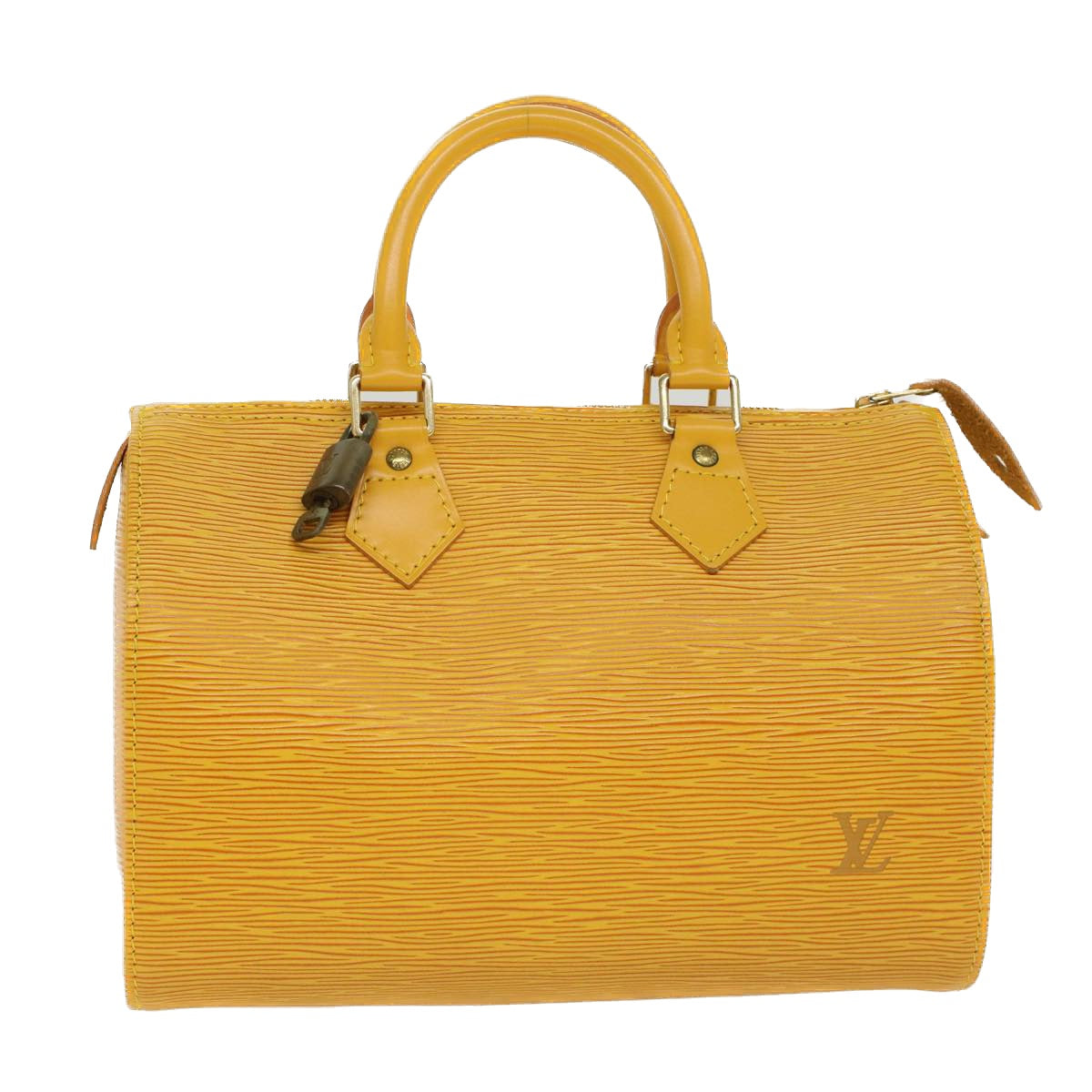 LOUIS VUITTON Epi Speedy 25 Hand Bag Tassili Yellow M43019 LV 46378