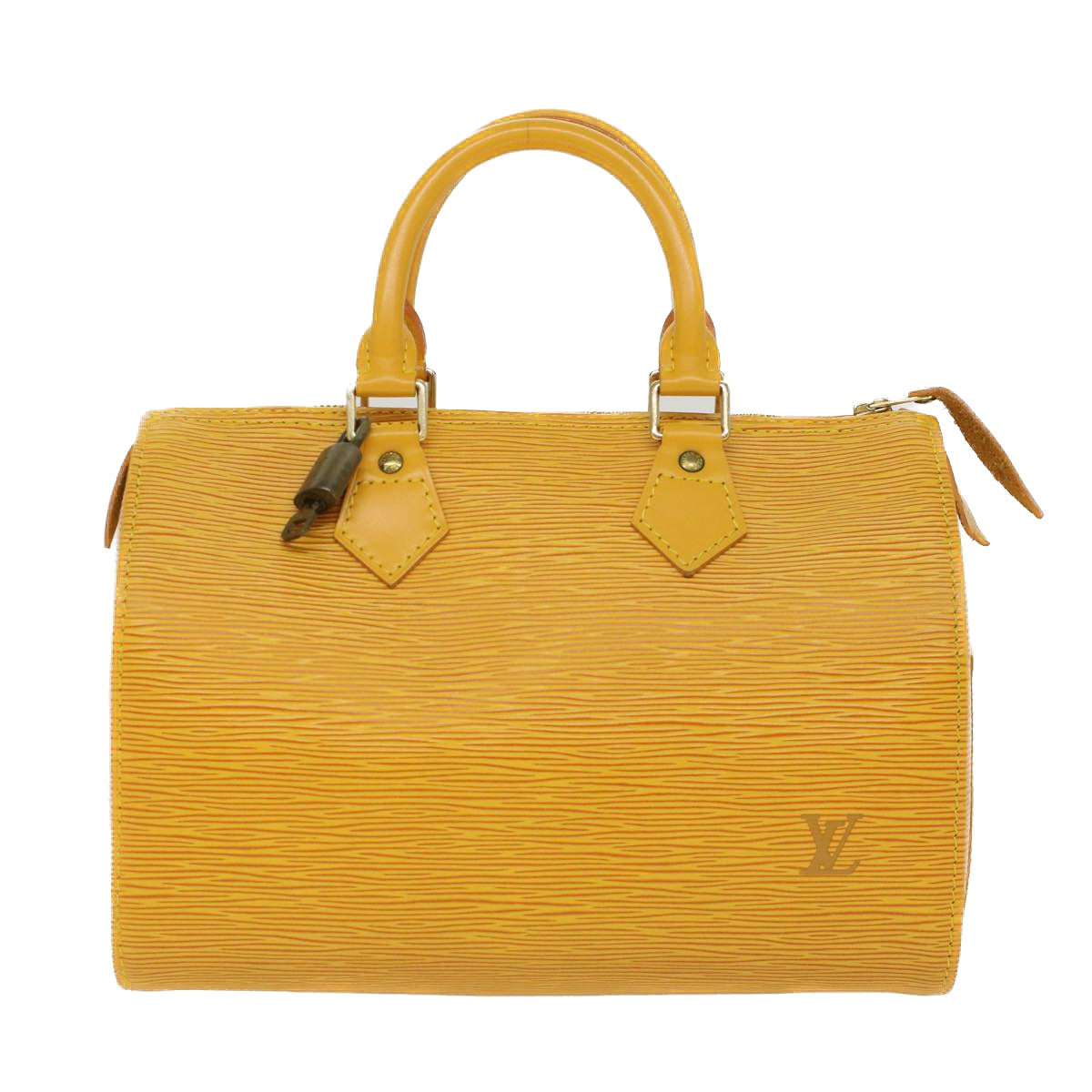 LOUIS VUITTON Epi Speedy 25 Hand Bag Tassili Yellow M43019 LV 46378