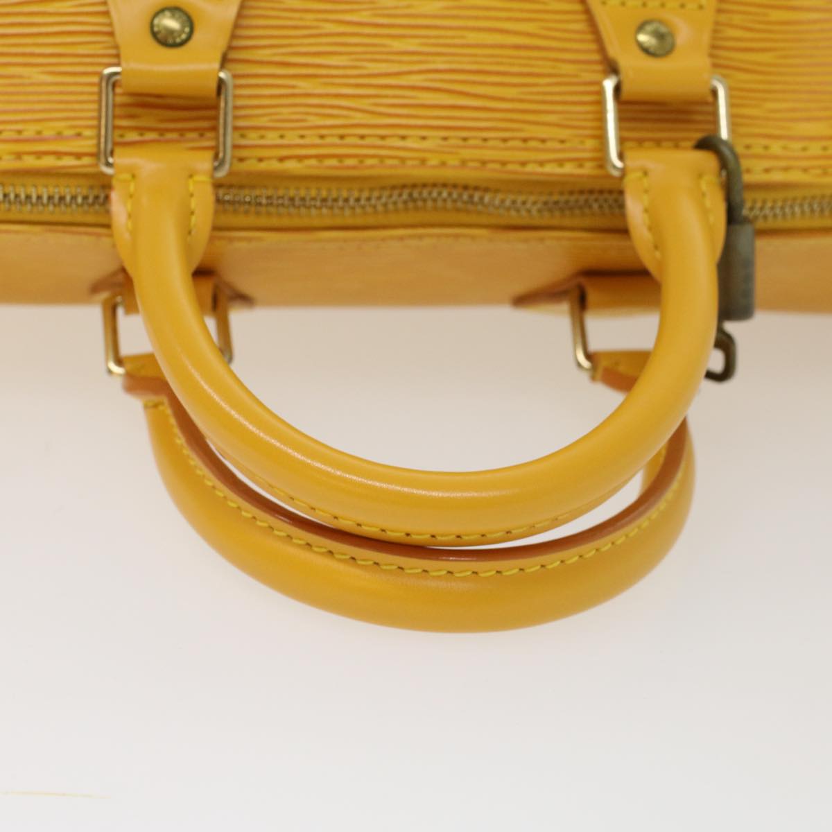 LOUIS VUITTON Epi Speedy 25 Hand Bag Tassili Yellow M43019 LV 46378