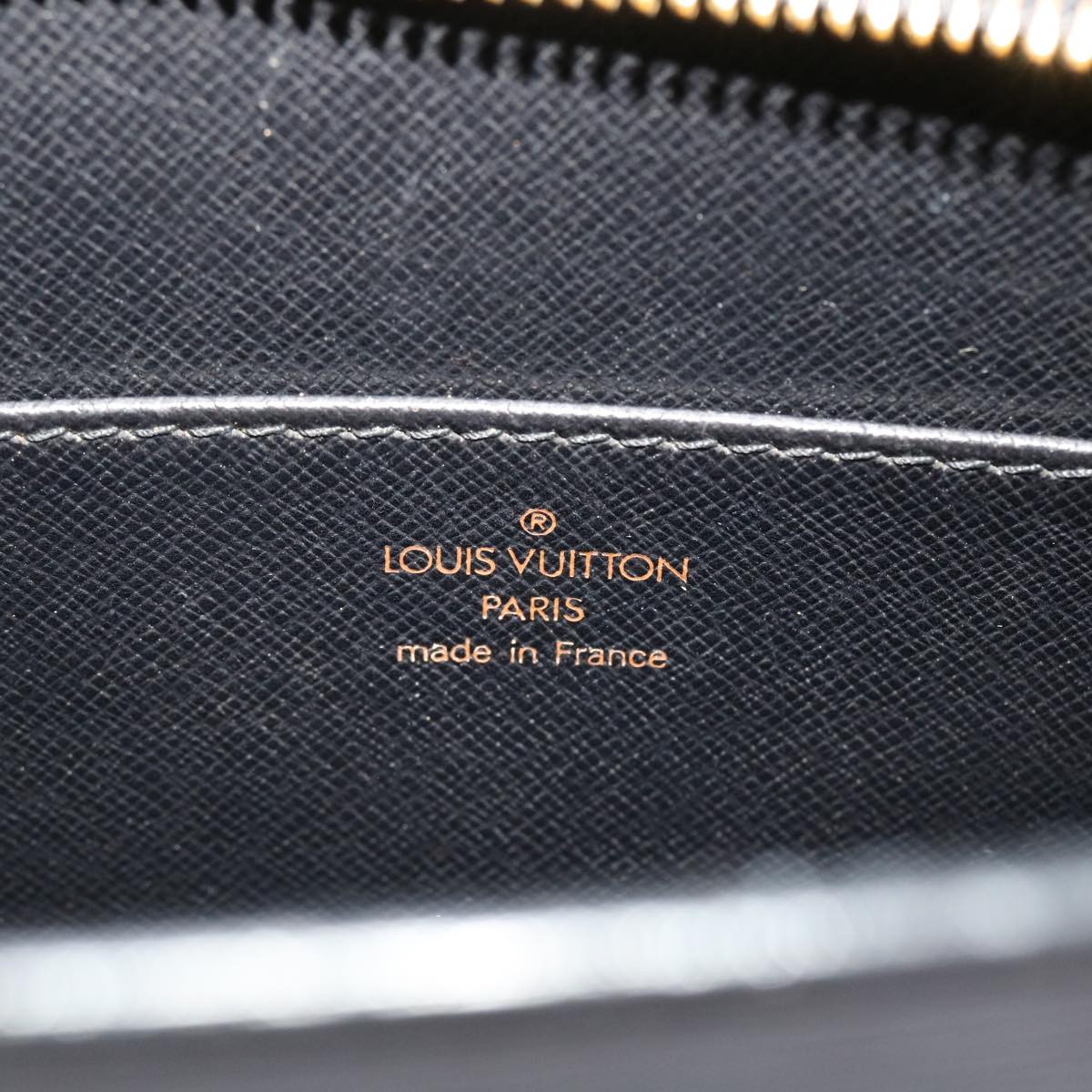 LOUIS VUITTON Epi Pochette Homme Clutch Bag Black M52522 LV 46380