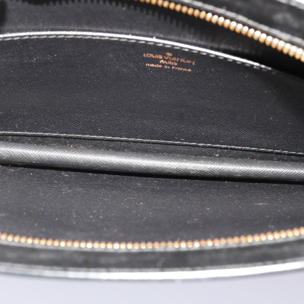 LOUIS VUITTON Epi Pochette Homme Clutch Bag Black M52522 LV 46380