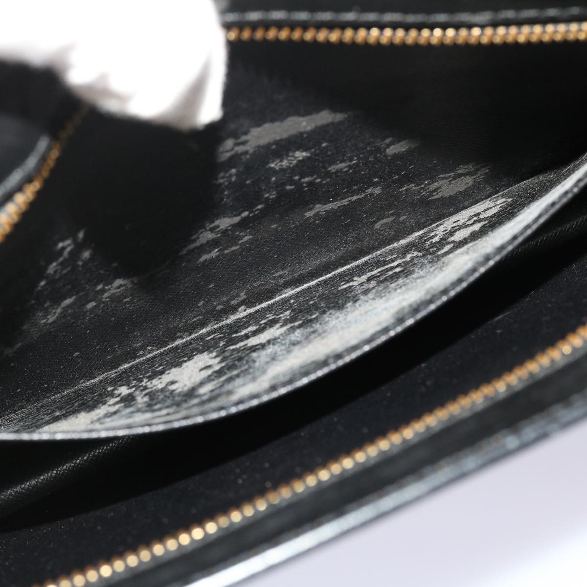 LOUIS VUITTON Epi Pochette Homme Clutch Bag Black M52522 LV 46380