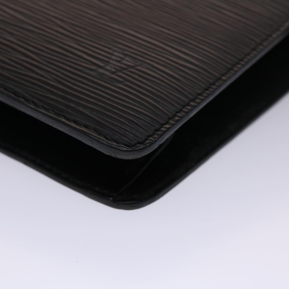 LOUIS VUITTON Epi Pochette Homme Clutch Bag Black M52522 LV 46380
