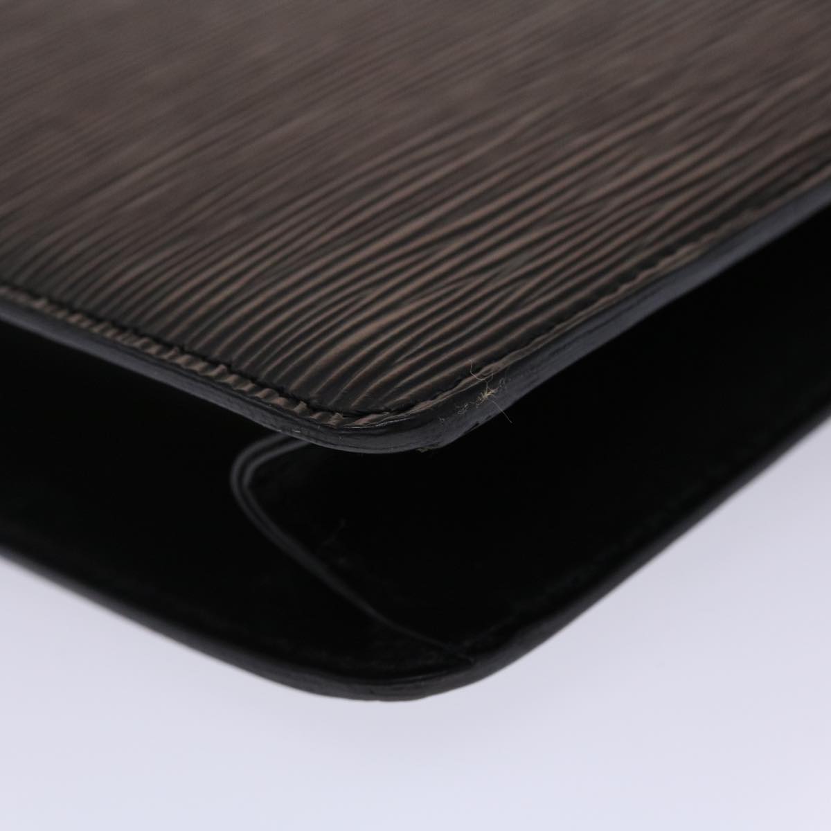 LOUIS VUITTON Epi Pochette Homme Clutch Bag Black M52522 LV 46380