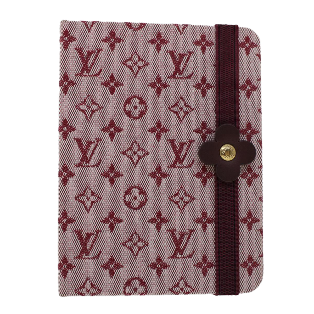 LOUIS VUITTON Monogram Mini Carnet MM Day Planner Cover Red R20834 LV 46382