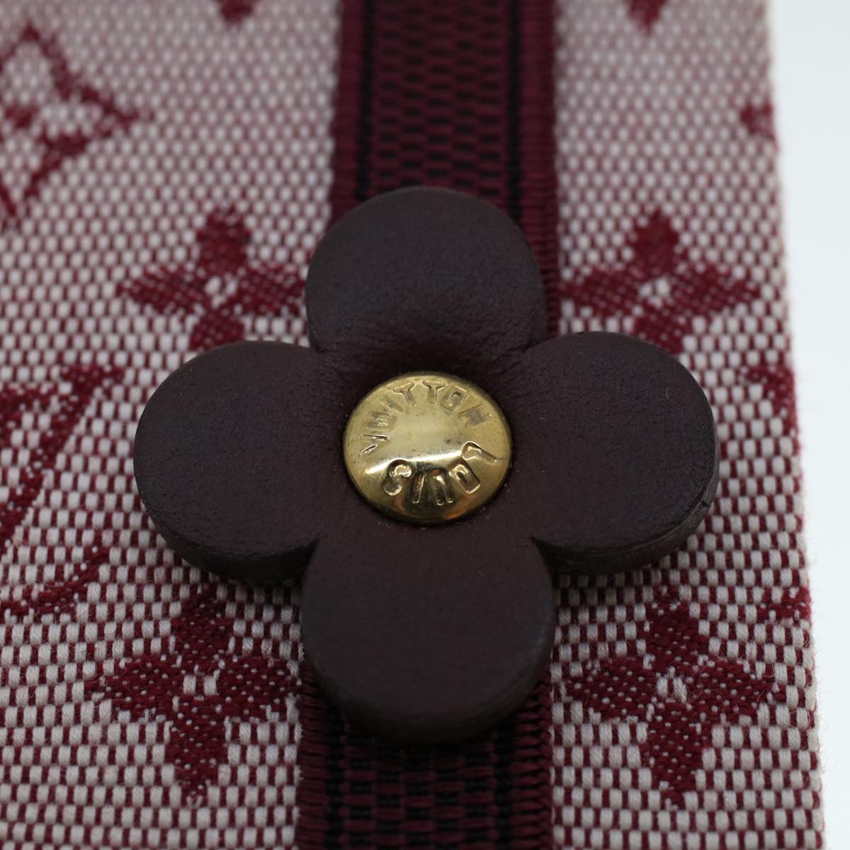 LOUIS VUITTON Monogram Mini Carnet MM Day Planner Cover Red R20834 LV 46382