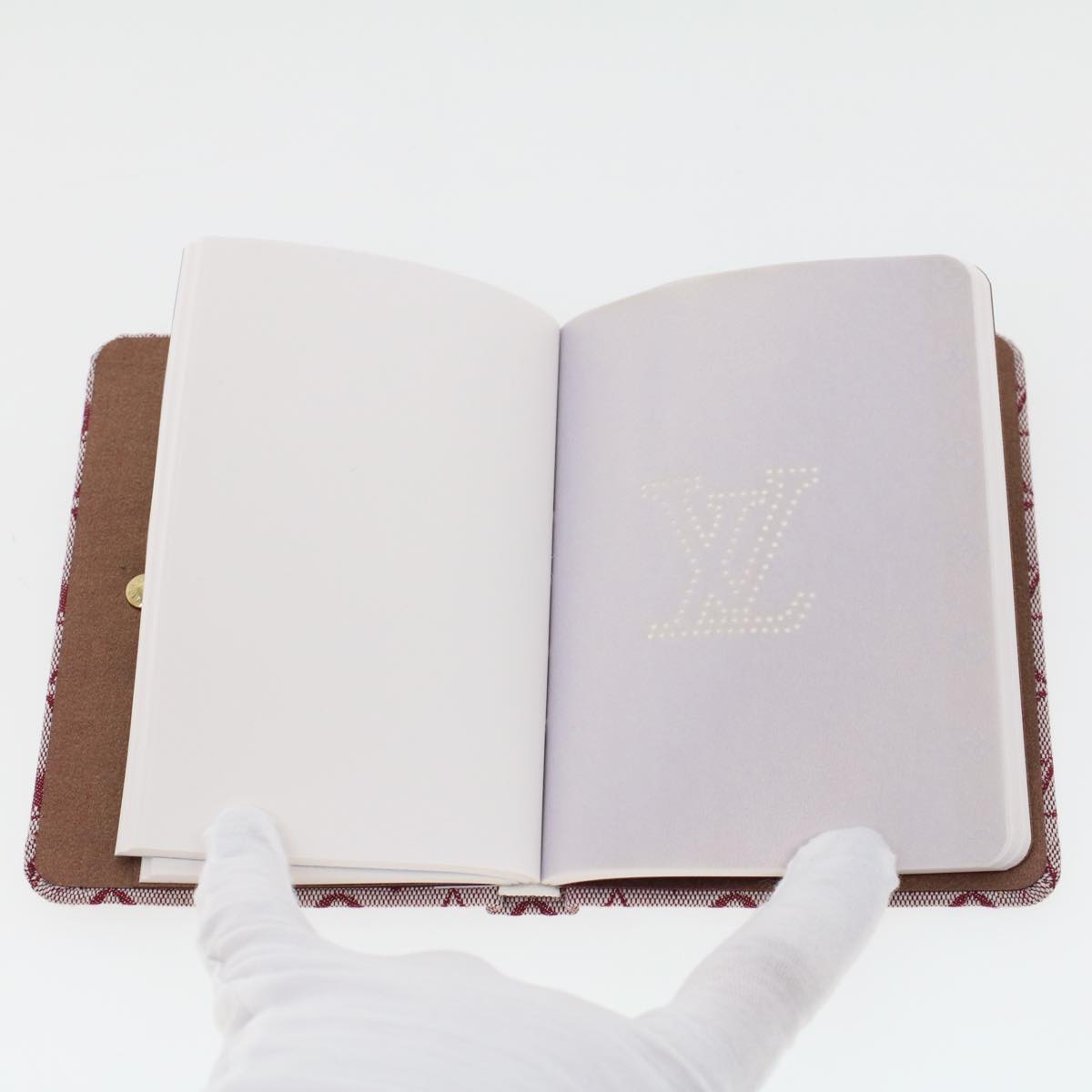 LOUIS VUITTON Monogram Mini Carnet MM Day Planner Cover Red R20834 LV 46382