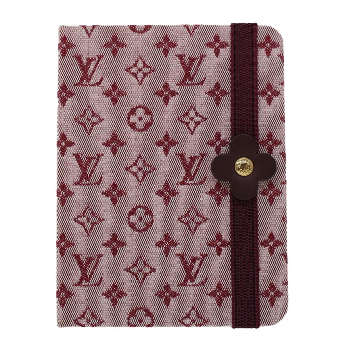 LOUIS VUITTON Monogram Mini Carnet MM Day Planner Cover Red R20834 LV 46382