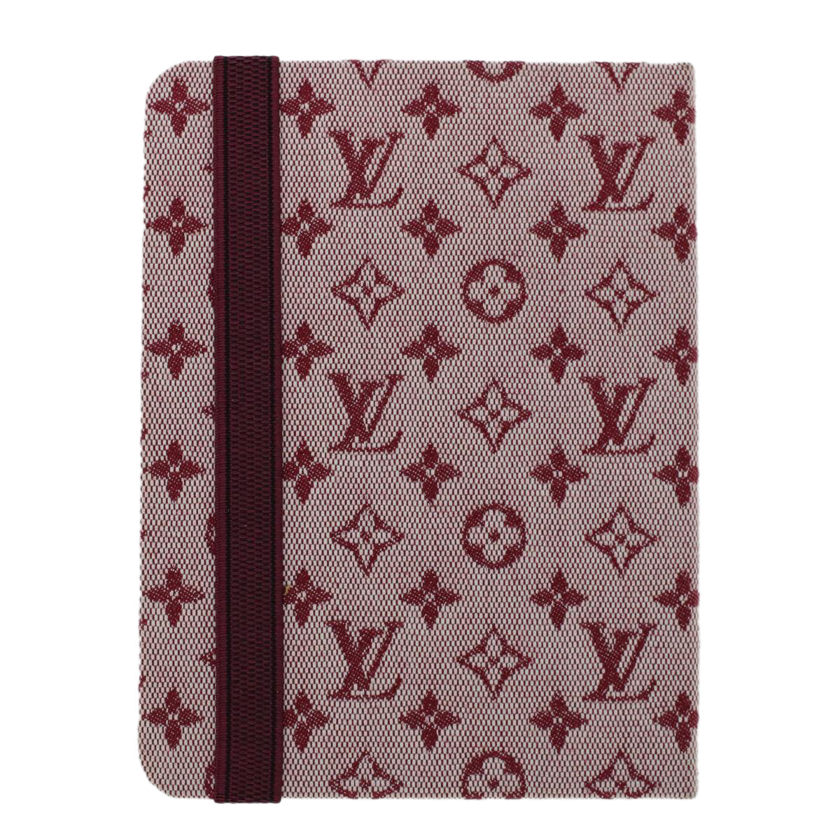 LOUIS VUITTON Monogram Mini Carnet MM Day Planner Cover Red R20834 LV 46382