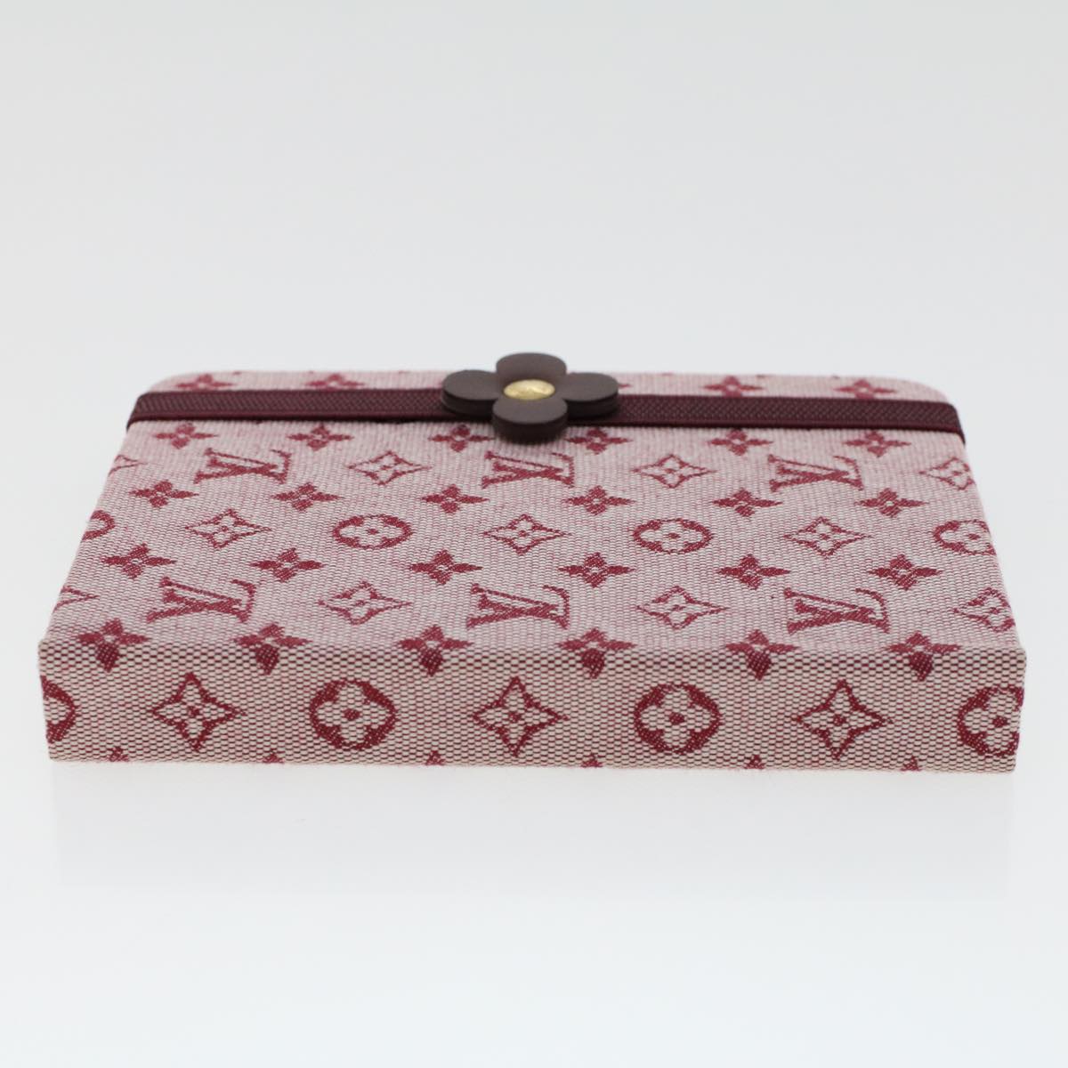 LOUIS VUITTON Monogram Mini Carnet MM Day Planner Cover Red R20834 LV 46382