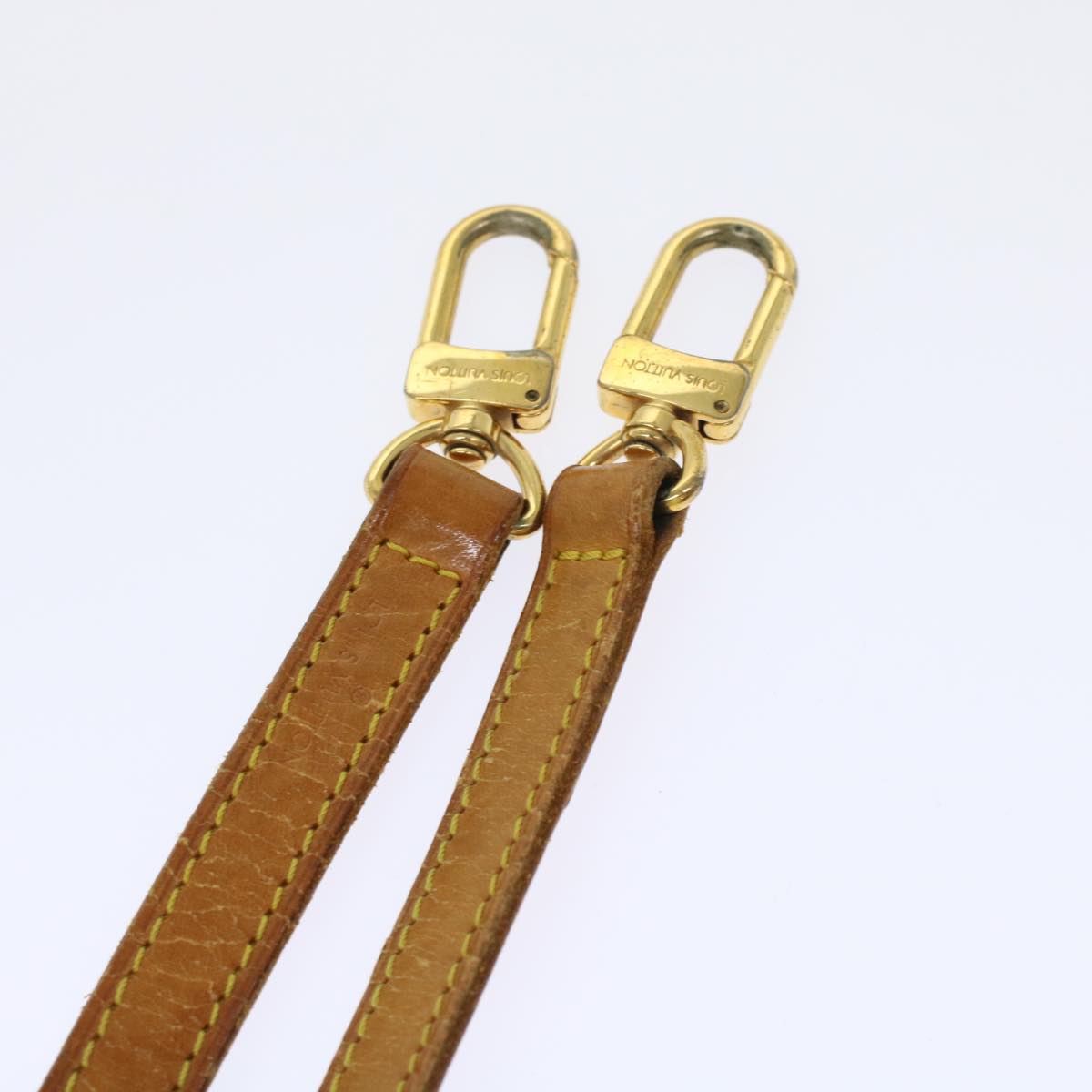LOUIS VUITTON Shoulder Strap Leather 36.2"" Beige LV 46388