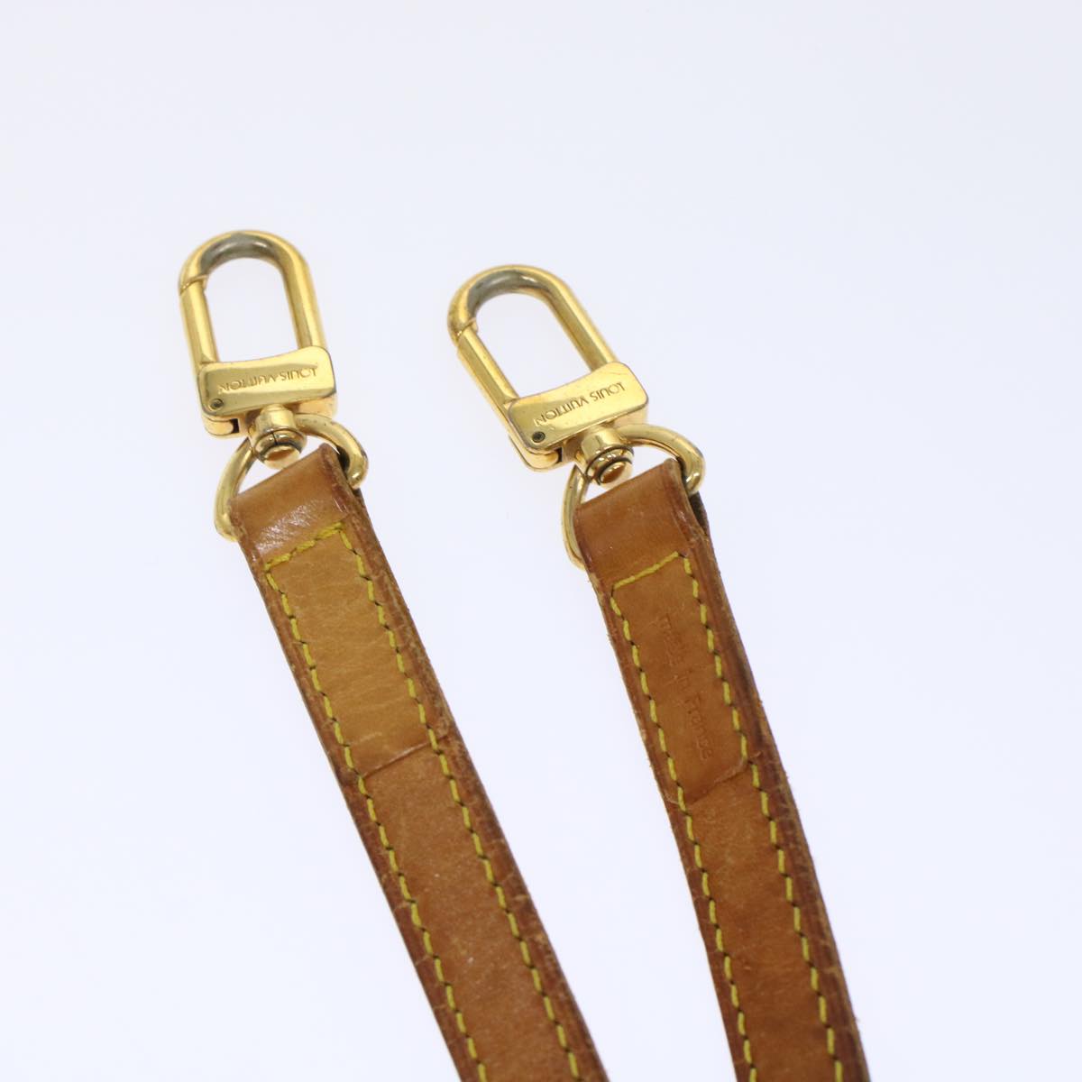 LOUIS VUITTON Shoulder Strap Leather 36.2"" Beige LV 46388