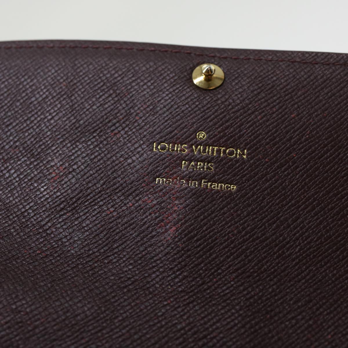 LOUIS VUITTON Monogram Ideal Portefeuille Sarah Long Wallet M63008 LV 46392