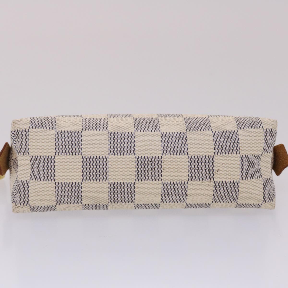 LOUIS VUITTON Damier Azur Pochette Cosmetic PM Pouch N60024 LV 46396