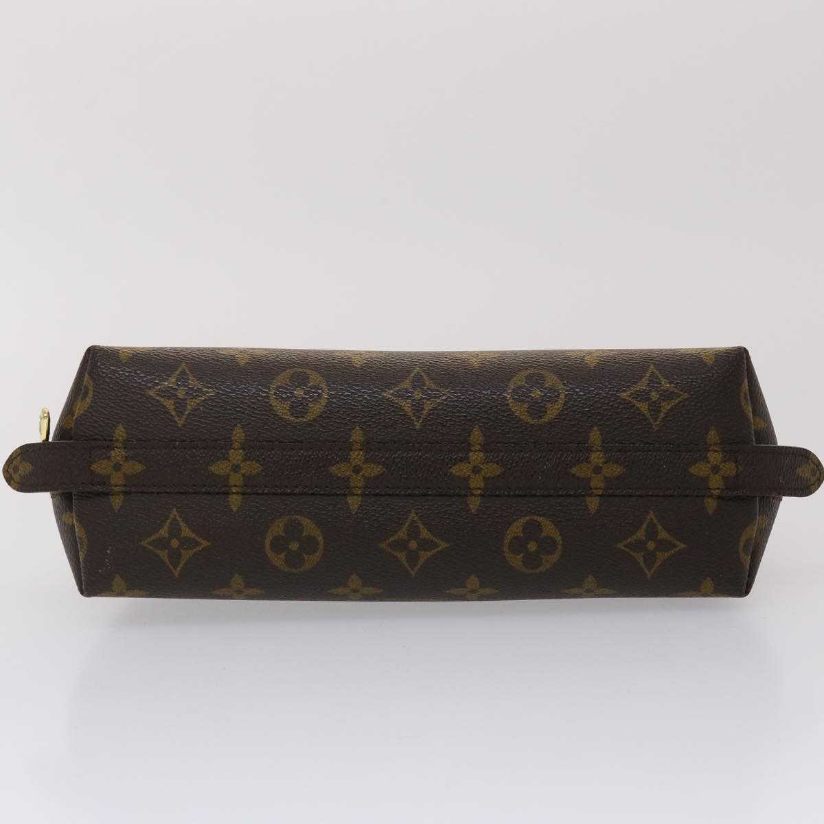 LOUIS VUITTON Monogram Trousse Demi Ronde Cosmetic Pouch M47520 LV 46397