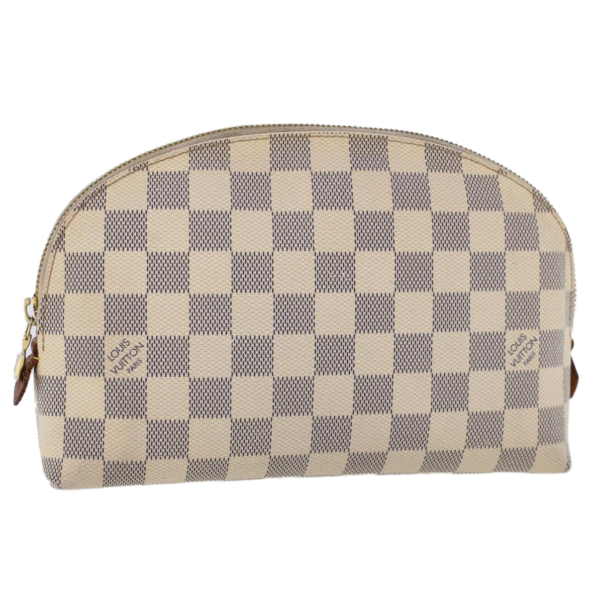 LOUIS VUITTON Damier Azur Pochette Cosmetic GM Pouch N23346 LV 46403