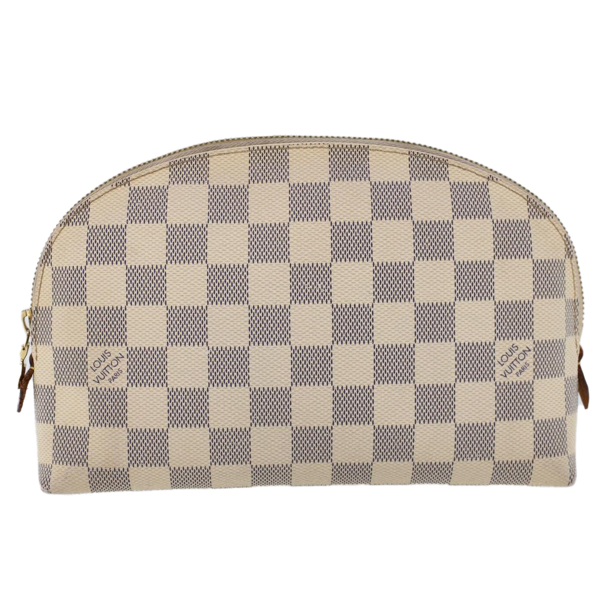 LOUIS VUITTON Damier Azur Pochette Cosmetic GM Pouch N23346 LV 46403