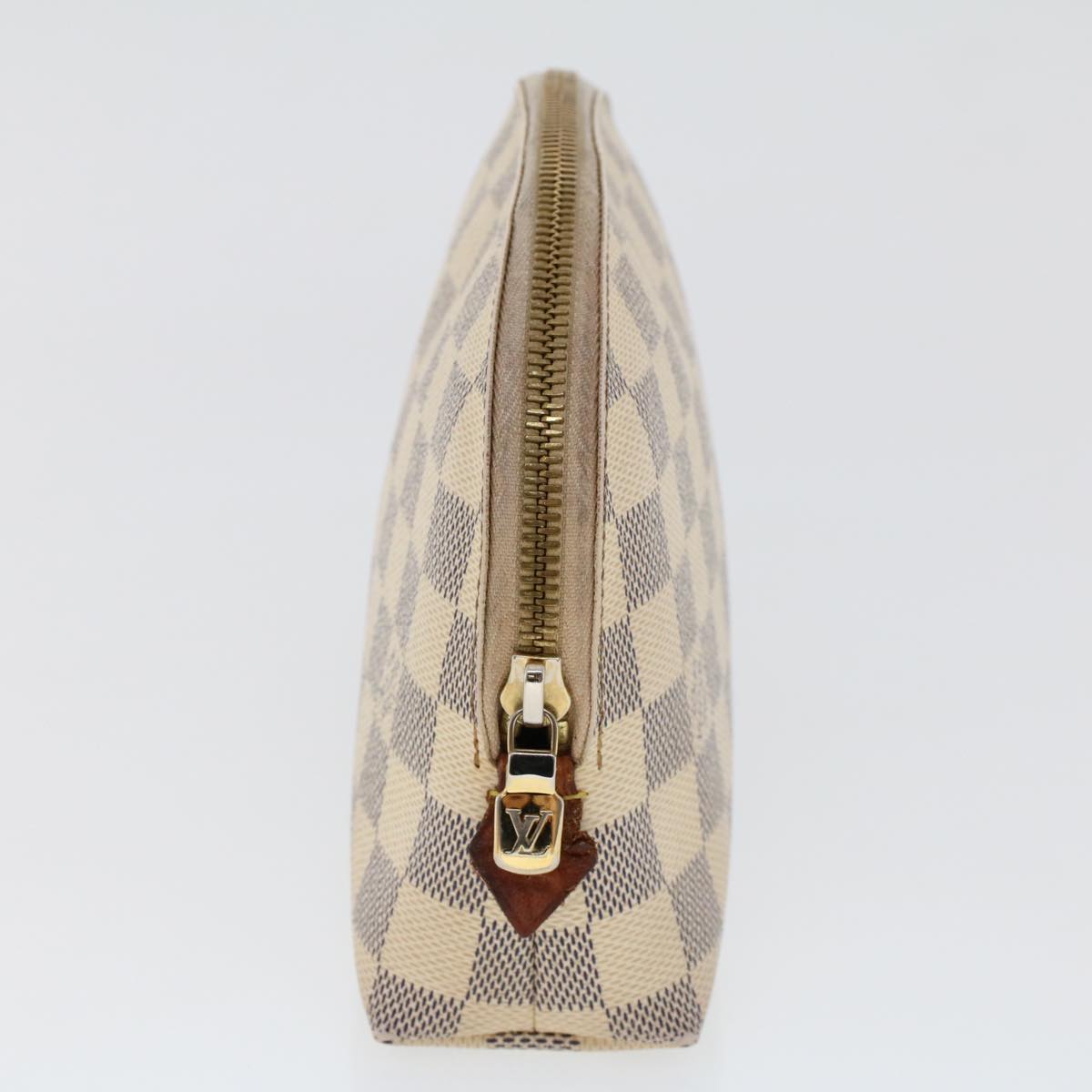 LOUIS VUITTON Damier Azur Pochette Cosmetic GM Pouch N23346 LV 46403