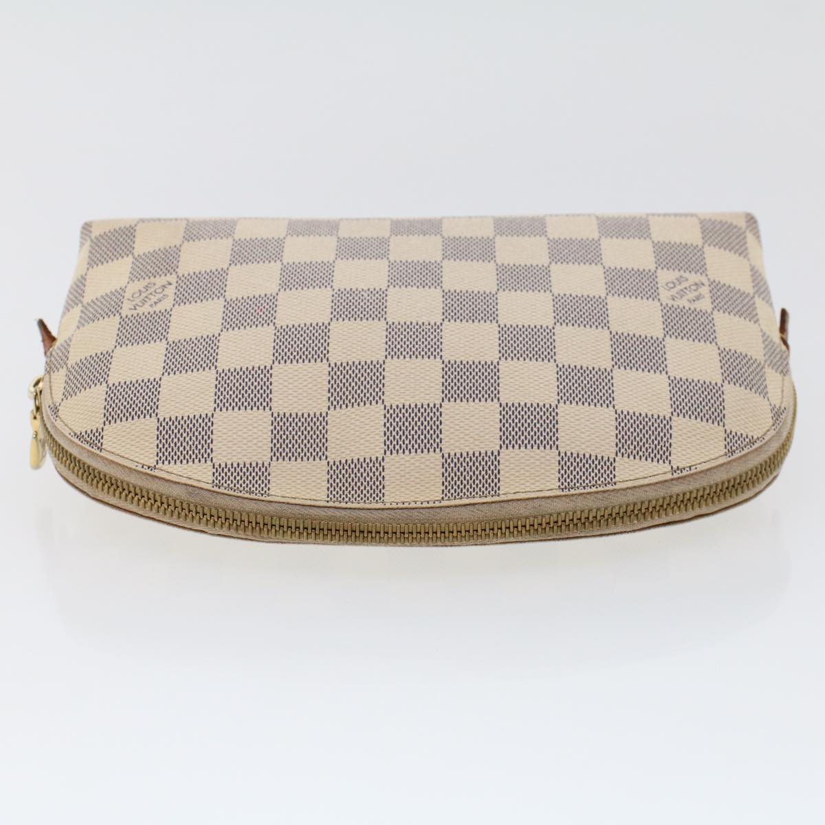 LOUIS VUITTON Damier Azur Pochette Cosmetic GM Pouch N23346 LV 46403
