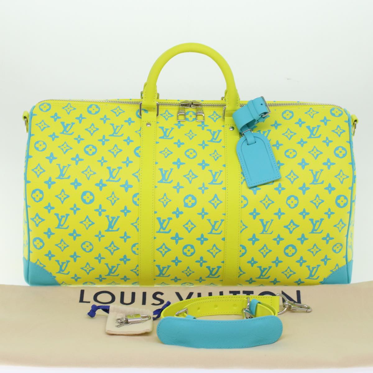LOUIS VUITTON Monogram Neon Color Keepall Bandouliere 50 Bag M21869 46404A
