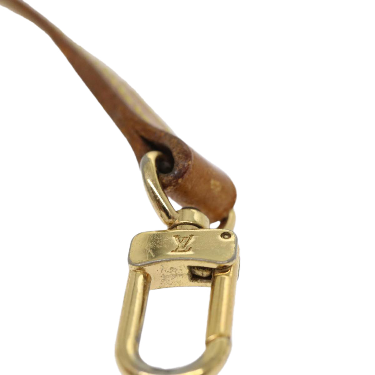 LOUIS VUITTON Shoulder Strap Leather 44.9"" Beige LV 46419