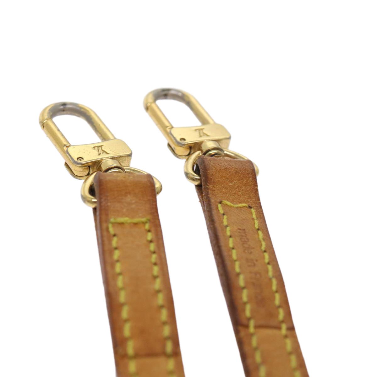 LOUIS VUITTON Shoulder Strap Leather 44.9"" Beige LV 46419