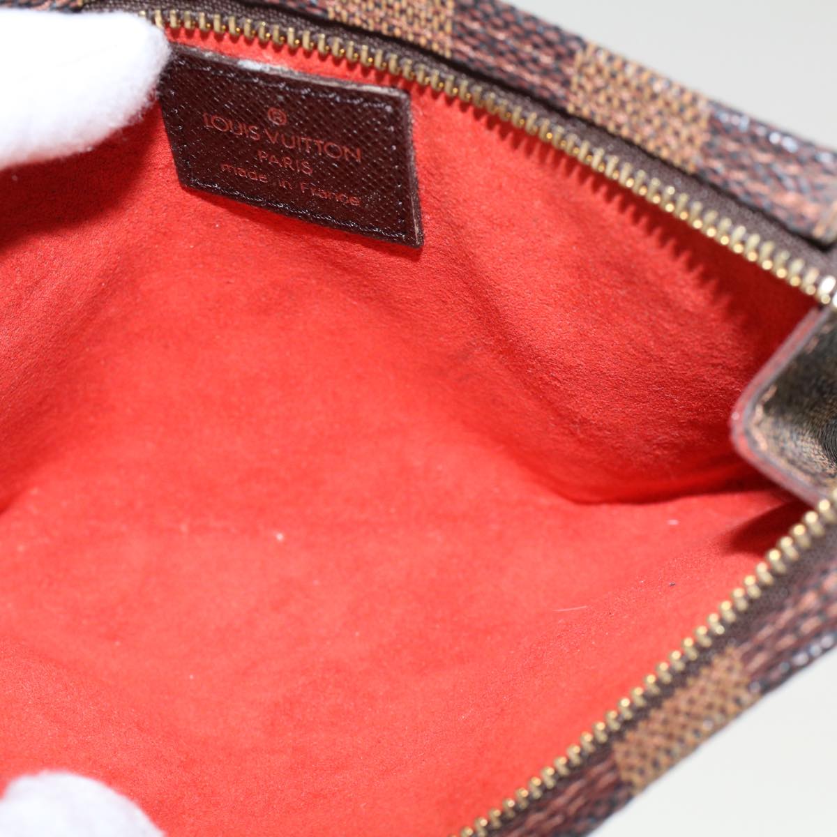 LOUIS VUITTON Damier Ebene Marais Pouch LV 46422