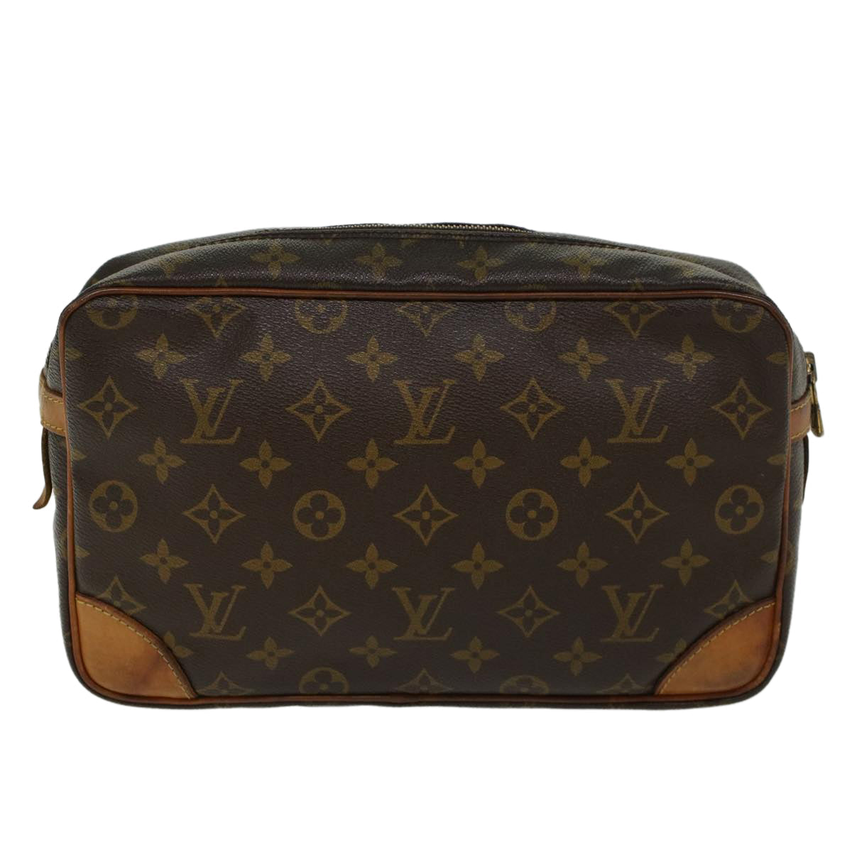 LOUIS VUITTON Monogram Compiegne 28 Clutch Bag M51845 LV 46426