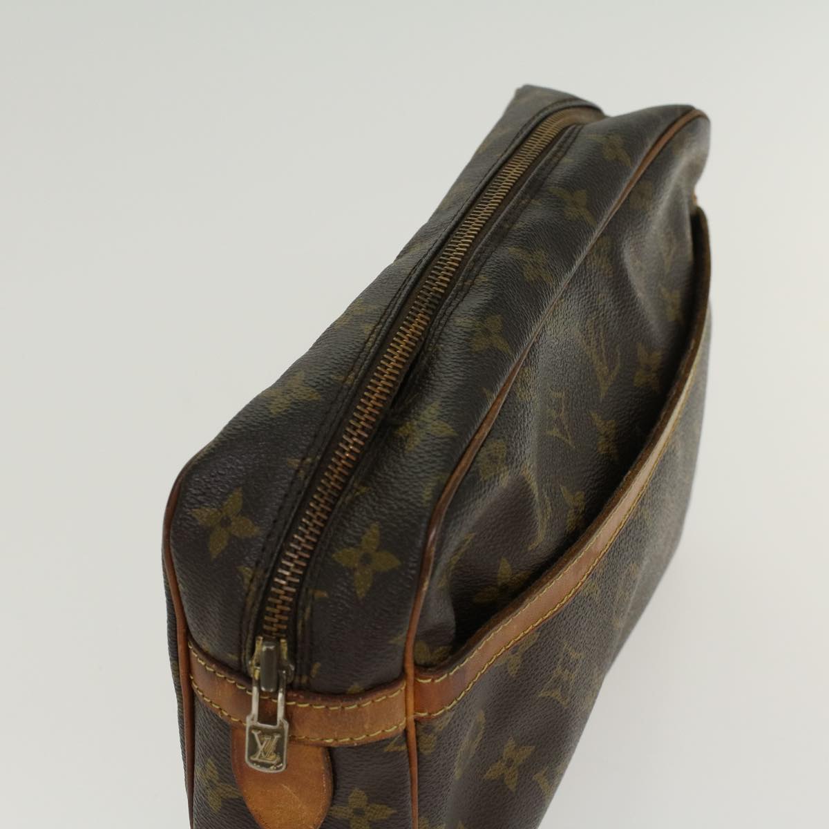LOUIS VUITTON Monogram Compiegne 28 Clutch Bag M51845 LV 46426