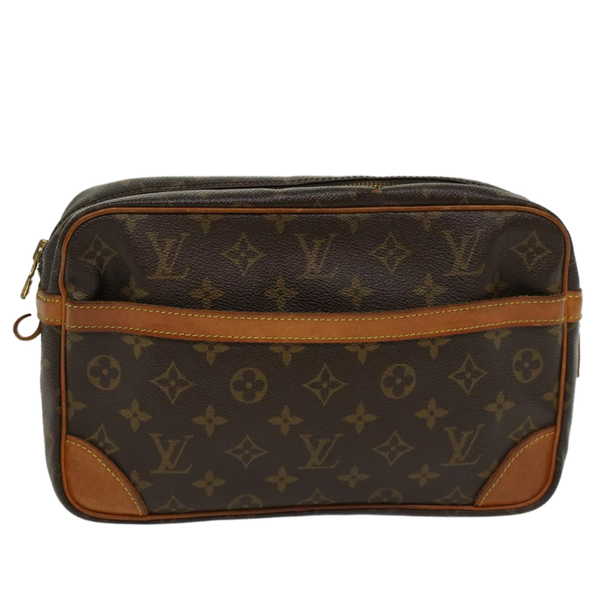 LOUIS VUITTON Monogram Compiegne 28 Clutch Bag M51845 LV 46427