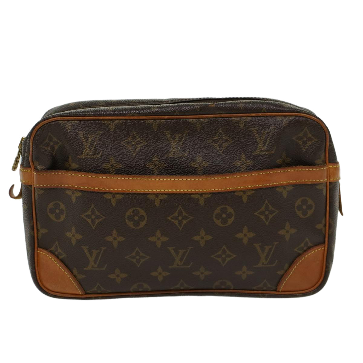 LOUIS VUITTON Monogram Compiegne 28 Clutch Bag M51845 LV 46427